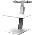 Humanscale Quickstand Eco, Dual, Monitor, White - 70 lb Load Capacity - 28.1" Height x 28" Width x 29.2" Depth - Freestanding - White 1 thumbnail image
