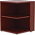 Lorell® Essentials Series 30"H 2-Shelf Square Bookcase, Mahogany