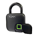 Tokk PL3 Waterproof Steel Fingerprint Lock, 3-3/4"H x 3/4"W x 2-1/4"D, Black 1 thumbnail image