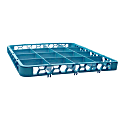 Carlisle OptiClean 16-Compartment Glass Rack Extender, 1-7/9"H x 19-3/4"W x 19-3/4"W, Blue