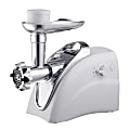 Brentwood 2-Speed 400-Watt Electric Meat Grinder And Sausage Stuffer, White 1 thumbnail image