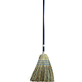 Genuine Joe Light-Duty Broom - Corn Fiber Bristle - Lacquered Wood Handle - Natural - 1 Each 1 thumbnail image