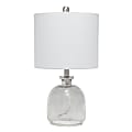 Lalia Home Hammered Glass Jar Table Lamp, 20"H, Gray 1 thumbnail image