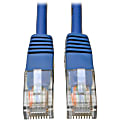 Eaton Tripp Lite Series Cat5e 350 MHz Molded (UTP) Ethernet Cable (RJ45 M/M), PoE - Blue, 50 ft. (15.24 m) - Patch cable - RJ-45 (M) to RJ-45 (M) - 50 ft - UTP - CAT 5e - molded, solid - blue