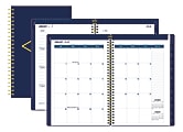 Office Depot® Brand Weekly/Monthly Planner, 5" x 8", Boho Luxe, Blue, January To December 2018 1 thumbnail image