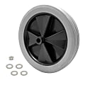 Rubbermaid® 12" Non-Marking Tilt Truck Wheel, Gray 1 thumbnail image