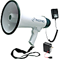 Pyle Professional 40W Dynamic Megaphone, 9-1/2”H x 8-1/4”W x 13-1/4”D, White 1 thumbnail image