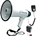 Pyle Professional 40W Dynamic Megaphone, 9-1/2”H x 8-1/4”W x 13-1/4”D, White