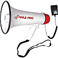 Pyle Professional 40W Megaphone/Bullhorn, 9-1/2”H x 8-1/4”W x 13-1/4”D, White