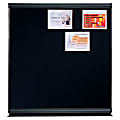 Quartet® Connectables® Black Embossed Foam Bulletin Board, 48" x 48", Graphite Frame