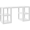 Ameriwood™ Home Parsons Deluxe 60"W Writing Desk, White 1 thumbnail image