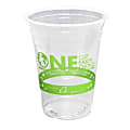 Karat Earth PLA Plastic Cups, 16 Oz, Clear, Case Of 1,000 Cups