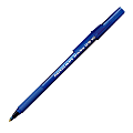 Paper Mate® Write Bros.® Grip Ballpoint Stick Pens, Fine Point, 0.8 mm, Blue Barrel, Blue Ink, Pack Of 12