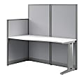 Bush® Business Furniture Office in an Hour 65"W x 33"D Straight Cubicle Desk, Pure White, Standard Delivery 1 thumbnail image