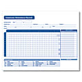ComplyRight Employee Attendance Record Sheets, 8 1/2" x 11", White, Pack Of 50