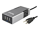 Plugable PS2-USB3 - Power adapter - 20 Watt - 4 A - 5 output connectors (3 x USB Type A, 2 x 3-pole) 1 thumbnail image