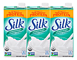 Silk Unsweetened Organic Soymilk, 32 Oz, Pack Of 3 Cartons 1 thumbnail image