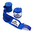 Black Mountain Products Professional-Grade Boxing/MMA Hand Wrist Wraps, 140", Blue, Pack Of 2