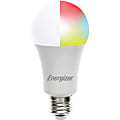 Energizer A19 Smart Bright White and Multicolor LED Bulb - 11.50 W - 75 W Incandescent Equivalent Wattage - 120 V AC - 800 lm - A19 Size - Multicolor, Bright White Light Color - E26 Base