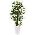 Nearly Natural 4-1/2' Polyester Artificial Bamboo Tree in Tower Planter 1 thumbnail image