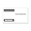 ComplyRight Double-Window Envelopes For W-2 Form 5218, White, Pack Of 100 Envelopes