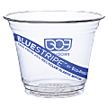 Eco-Products® BlueStripe PET Cold Cups, 9 Oz, Clear, Pack Of 1,000 1 thumbnail image