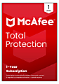 McAfee® Total Protection Antivirus & Internet Security Software, For 1 Device, 1-Year Subscription with Auto-Renewal, For Windows, macOS, iOS, Android, ChromeOS, Product Key, MTP41EOD1RAAM 1 thumbnail image