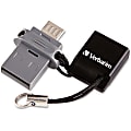 Verbatim Store 'n' Go Dual USB Flash Drive for OTG Devices, 64GB 1 thumbnail image