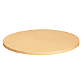 HON® Round Hospitality Table Top, 42"W x 42"D, Natural Maple
