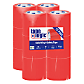 BOX Packaging Solid Vinyl Safety Tape, 3" Core, 4" x 36 Yd., Red, Case Of 12 1 thumbnail image