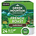 Green Mountain Coffee® Single-Serve Coffee K-Cup® Pods, French Roast, Carton Of 24