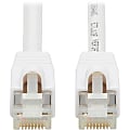 Tripp Lite N262AB-014-WH Cat.6A S/FTP Network Cable - 14 ft  - 10 Gbit/s - Shielding - Gold Plated Contact - CMX - 26 AWG - White 1 thumbnail image