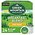 Green Mountain Coffee® Single-Serve Coffee K-Cup® Pods, Breakfast Blend, Carton Of 24