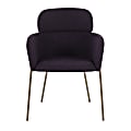 LumiSource Milan Chairs, Purple Noise/Antique Brass, Set Of 2 Chairs 1 thumbnail image