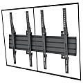 Mount-It! Dual-Screen Menu Board Wall Mount With Tilt, Black