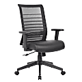 Boss Office Products Horizontal Ergonomic Mesh Mid-Back Office Task Chair With Antimicrobial Seat, Black 1 thumbnail image