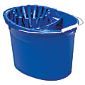 United Solutions Oval Plastic Utility Bucket With Mop Wringer, 12 Qt, Blue 1 thumbnail image