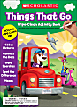 Scholastic® Things That Go Wipe-Clean Activity Book, Preschool - Grade 1