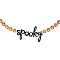 Amscan Spooky Air-Filled Halloween Banner, 8” x 240”, Black 1 thumbnail image