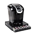 Mind Reader Single Serve Coffee Pod Drawer, 3"H x 13"W x 12-3/4"L, Black 1 thumbnail image