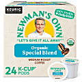 Newman's Own® Organics Single-Serve Coffee K-Cup®, Special Blend, Carton Of 24