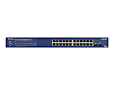 NETGEAR Smart GS724TPv2 - Switch - smart - 24 x 10/100/1000 + 2 x 1000Base-X SFP (uplink) - rack-mountable - PoE+ (190 W) 1 thumbnail image