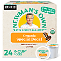 Newman's Own® Organics Special Blend Single-Serve Coffee K-Cup®, Decaffeinated, Carton Of 24
