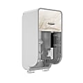 Kimberly-Clark Professional ICON Coreless Standard 2-Roll Toilet Paper Dispenser With Faceplate, Vertical, Warm Marble 1 thumbnail image
