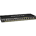 Netgear GS316P Ethernet Switch - 16 Ports - 2 Layer Supported - Twisted Pair - Desktop, Wall Mountable, Rack-mountable - 3 YearLifetime Limited Warranty