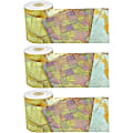 Teacher Created Resources® Straight Rolled Border Trim, Travel The Map, 50’ Per Roll, Pack Of 3 Rolls 1 thumbnail image