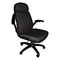 Mayline® Group Comfort Series Big & Tall 6446 High-Back Fabric Chair, 48"H x 29"W x 28"D, Black