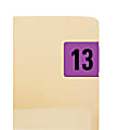 Smead® Permanent Color-Coding Yearly Labels, 2013, 1 1/2" x 3/4", Purple, Pack Of 500 1 thumbnail image
