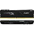 HyperX Fury 32GB (2 x 16GB) DDR4 SDRAM Memory Kit - 32 GB (2 x 16GB) - DDR4-3000/PC4-24000 DDR4 SDRAM - 3000 MHz - CL15 - 1.35 V - Non-ECC - Unbuffered - 288-pin - DIMM 1 thumbnail image