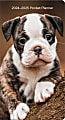 2024-2025 DateWorks 2-Year Monthly Pocket Planner, 3-1/2” x 6-1/2”, Puppies, January 2024  To December 2025 1 thumbnail image